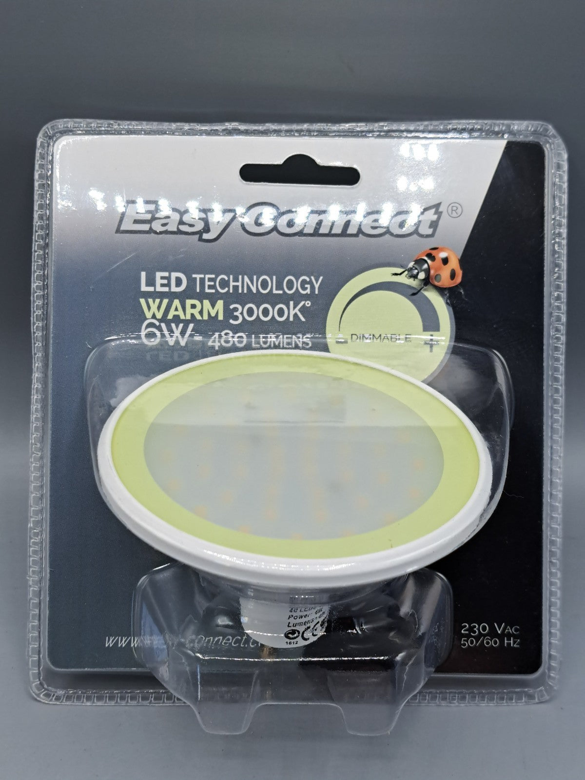 EASY Connect LED Birne, Warm 3000K, 6W, 480 Lumens